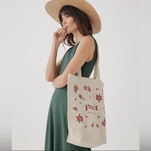 PACT NWOT Organic Cotton Canvas Tote Bag